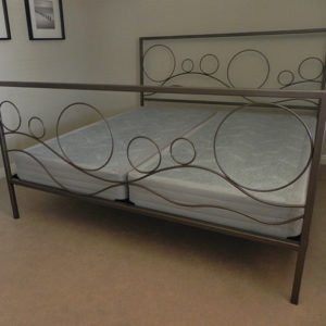 Iron art bed frame