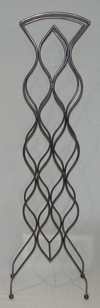 functional art metal wine rack