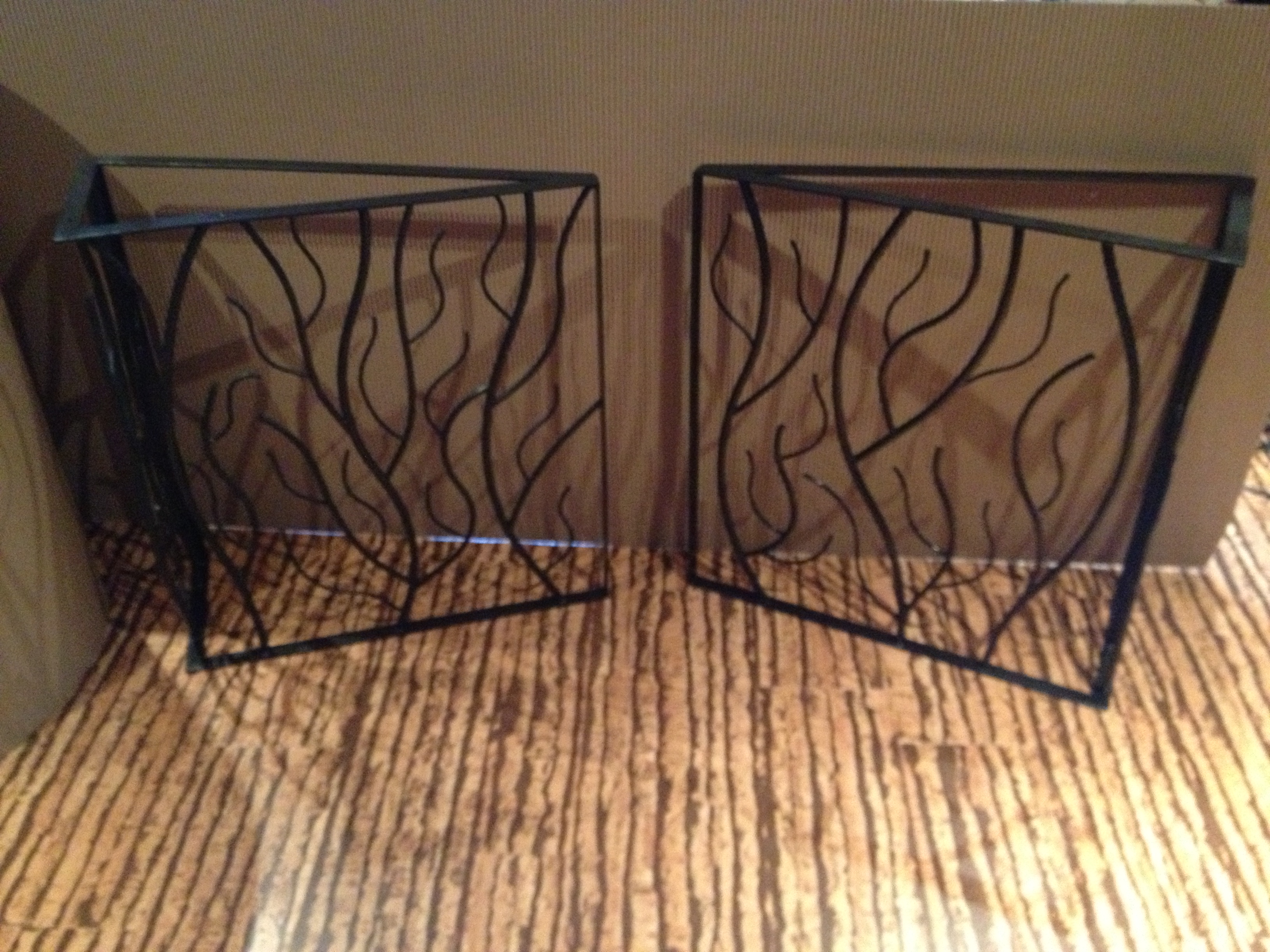 Our latest custom project – iron desk legs