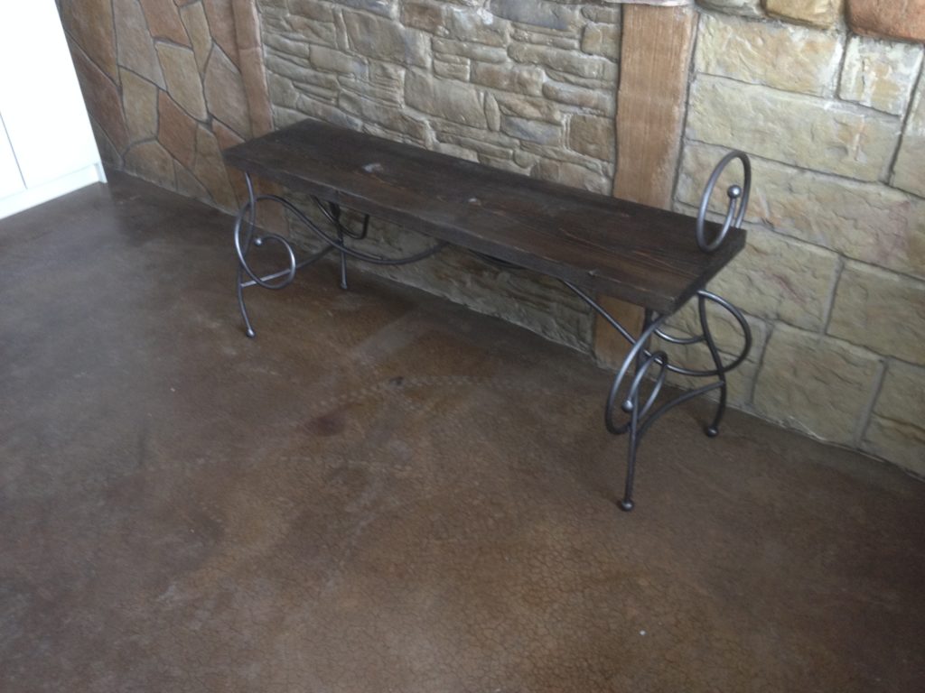 wrought iron bench 5