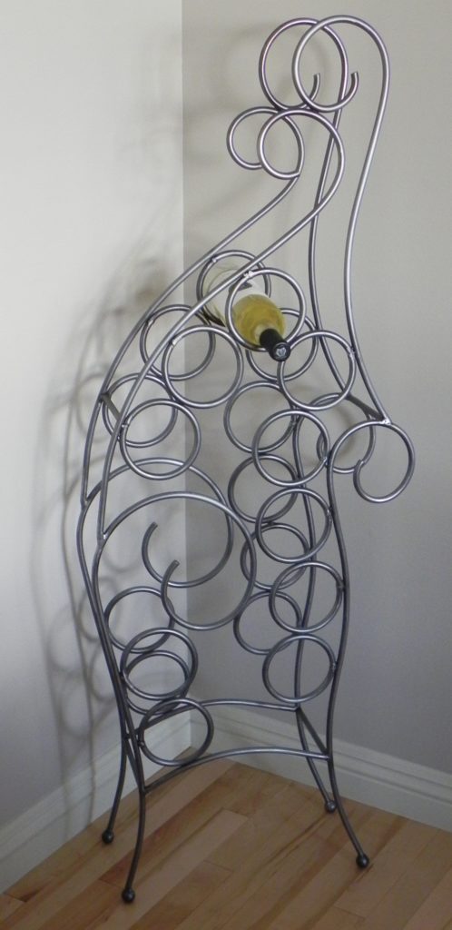 crescendo iron wine rack