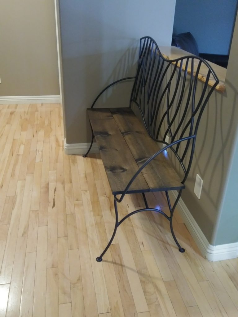 Bent Branches Wrought Iron Bench 6