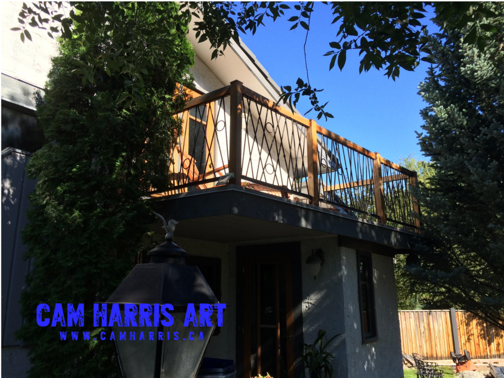 Railing ideas Stix and Circles Deck Railing Project, Calgary AB