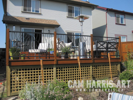 Deck Railings by Cam Harris in Airdrie Alberta 2