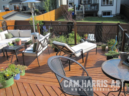 Deck Railings by Cam Harris in Airdrie Alberta 3