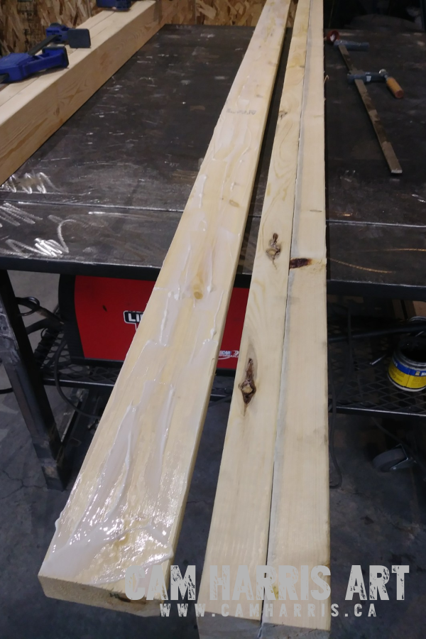 table top gluing with gorilla glue 