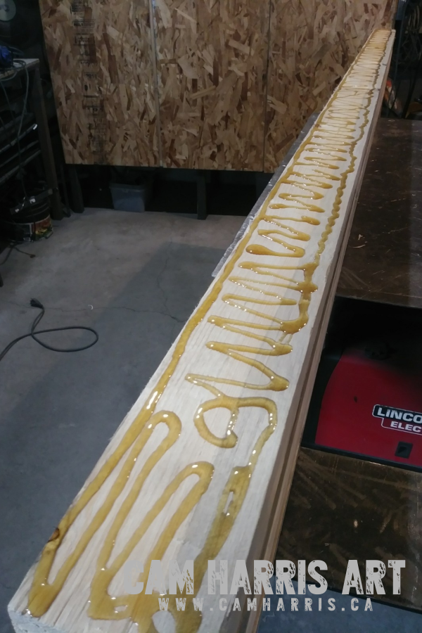 butcher block top gluing