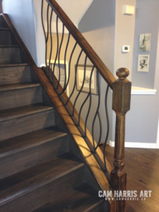 5 Step Stair Railing Design Transformation by Cam Harris Art Art