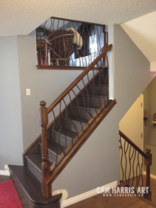 5 Step Stair Railing Design Transformation by Cam Harris Art Art