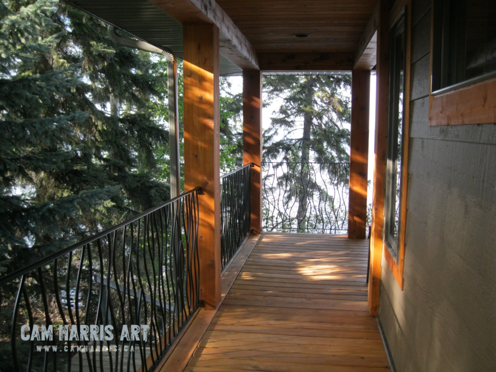 When is railing required on a deck Calgary Alberta