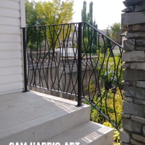 Entwined Design Iron Art Railing