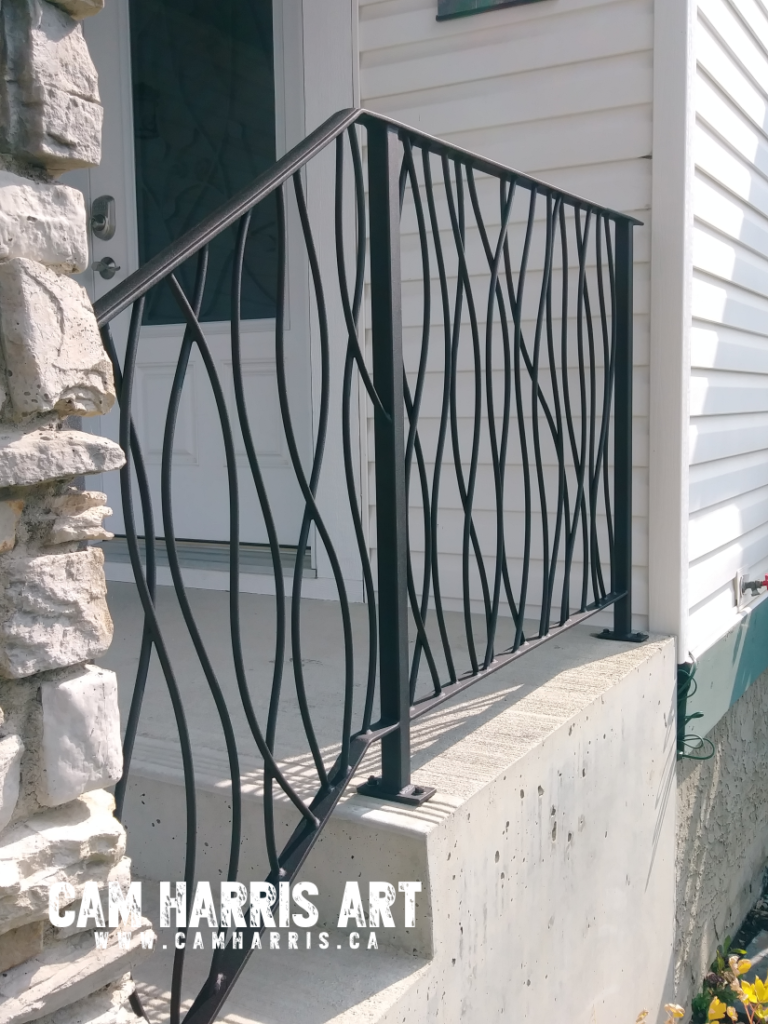 entwined wrought iron railing