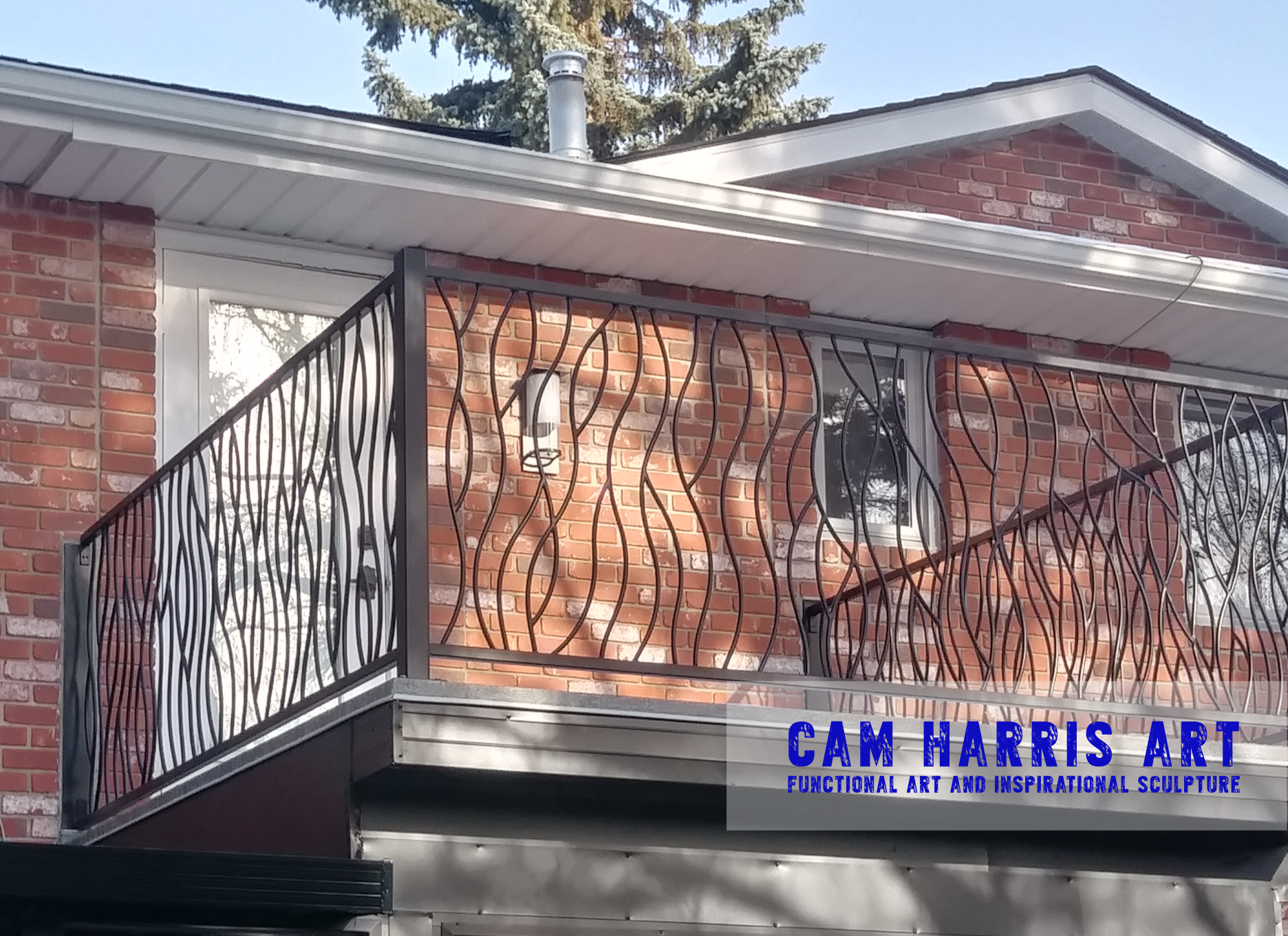 Make your deck unique using my BENT Iron Art Railing