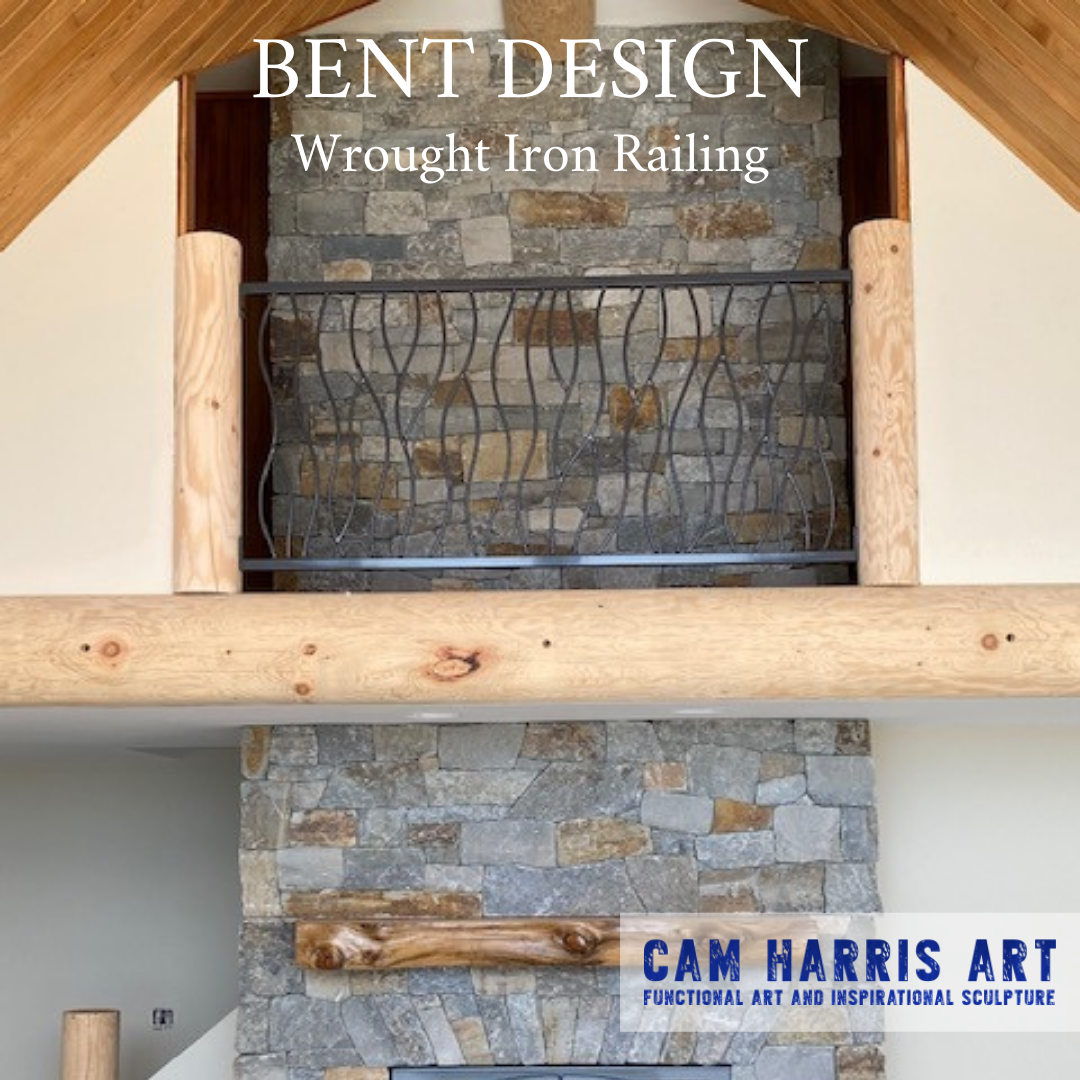 Wrought Iron Railing – Bent Design in Lake Crescent Washington