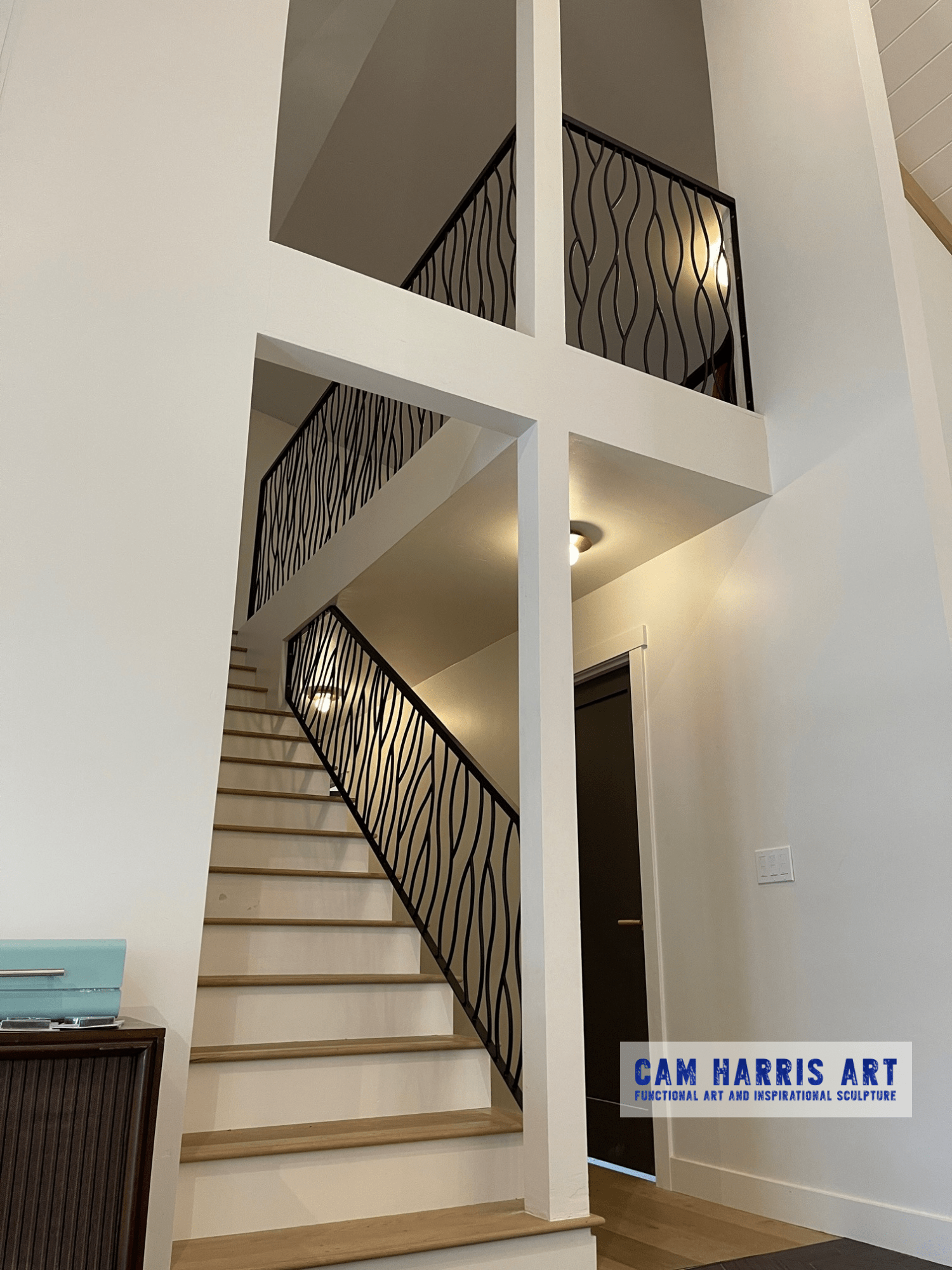 Bent Design Wrought Iron Railing Project in Santa Rosa California