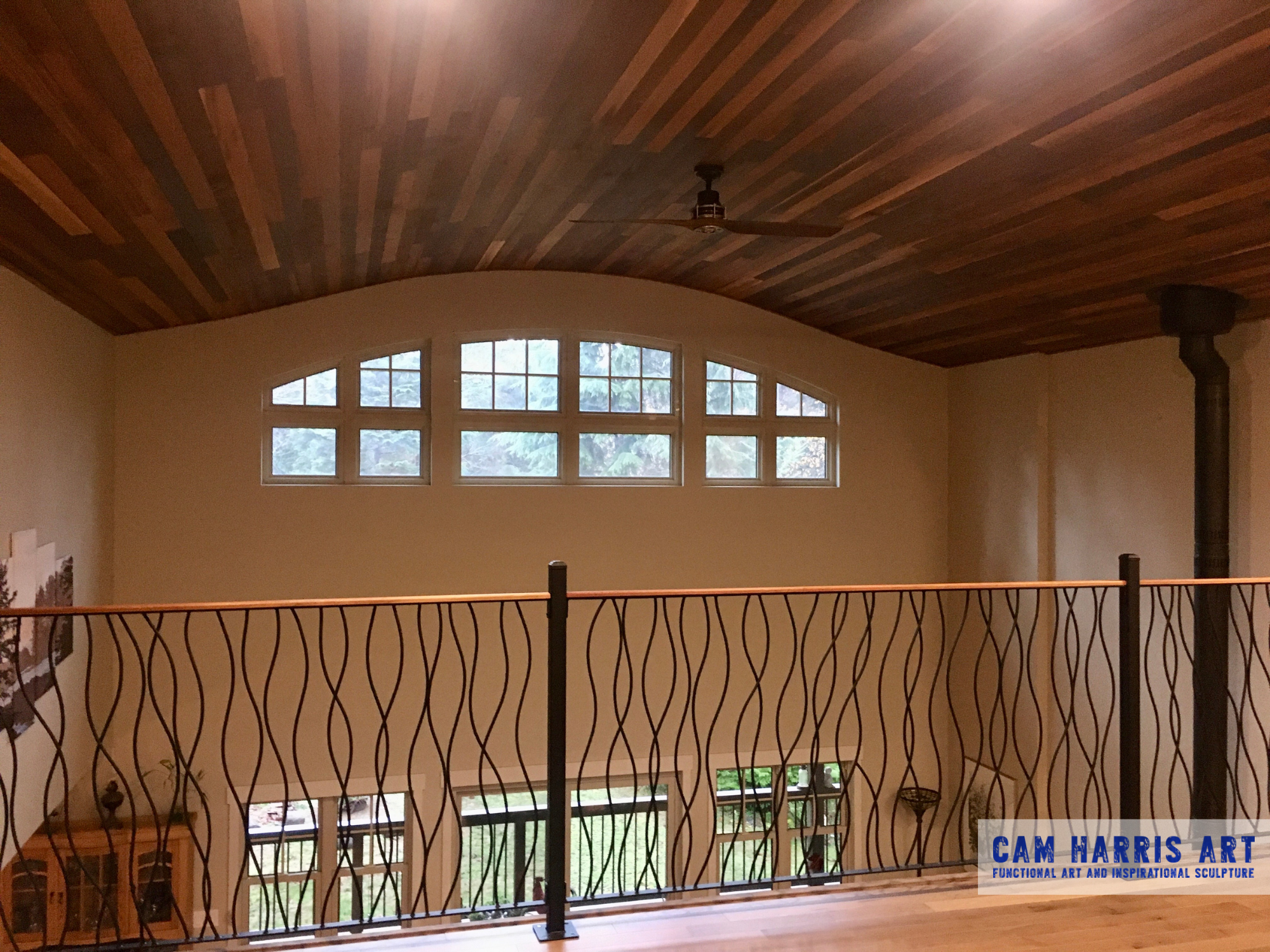 Entwined Design Wrought Iron Railing Project in Qualicum Beach BC