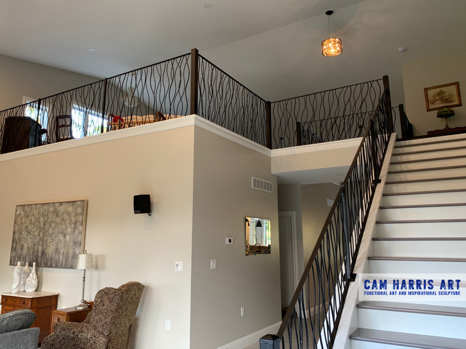 VINES DESIGN WROUGHT IRON RAILING - Cam Harris Art
