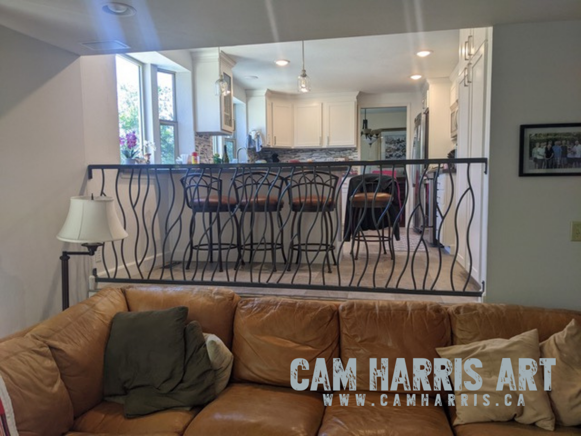 Bent Design Wrought Iron Railing Project in San Ramon California