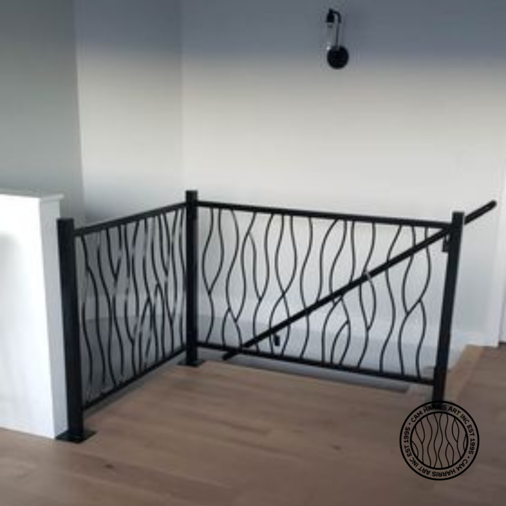 iron railing Bent Design created by Cam Harris in Calgary Alberta
