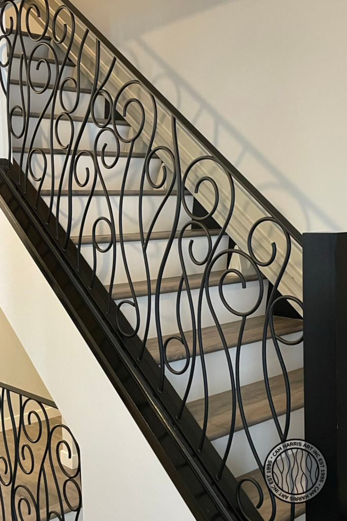 Whimsical Design Iron Railing