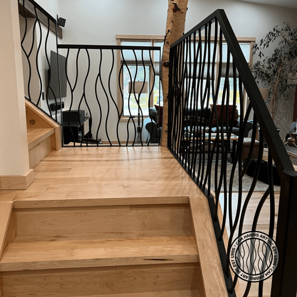 iron railing Banff Alberta