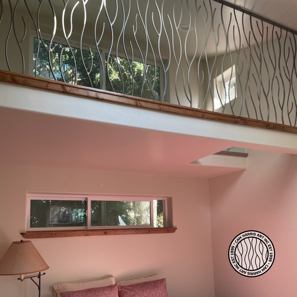 tiny home metal balcony railing