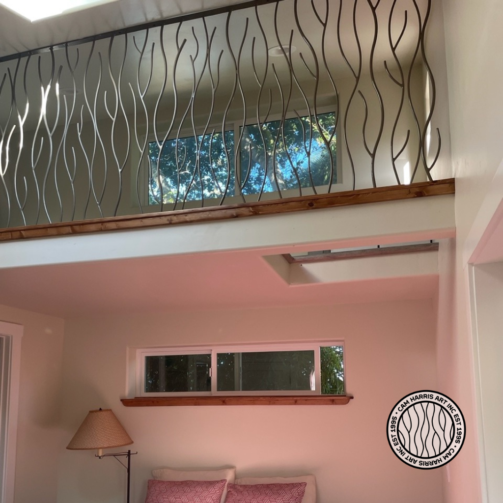 iron railing tree branch design 