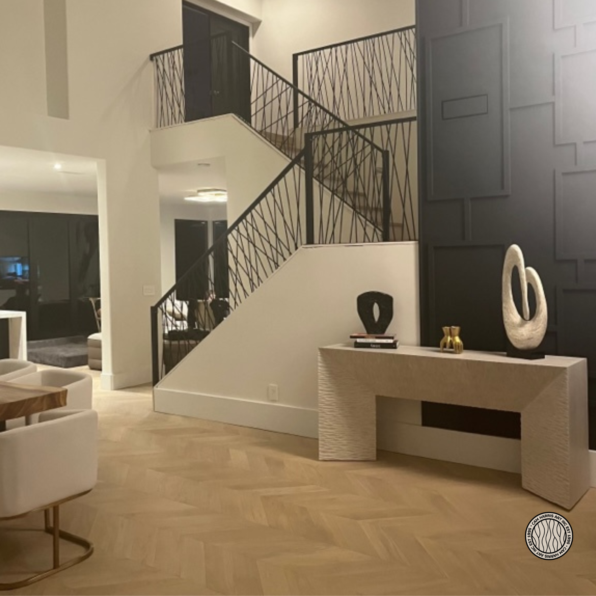 Interior design tips that compliment iron railing