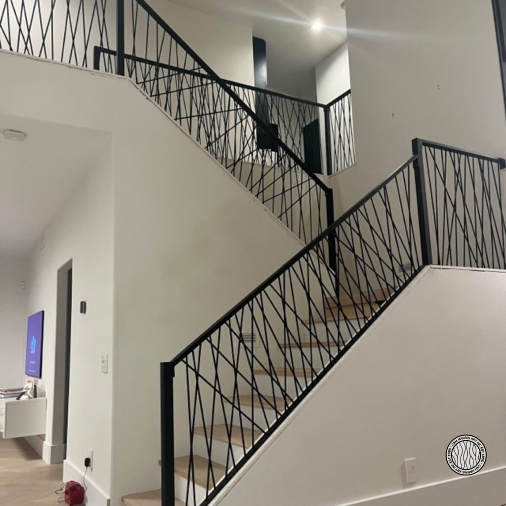 modern iron railing Calgary Alberta