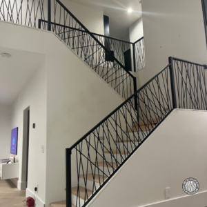 modern iron railing