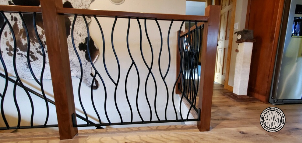 iron railing idea - Bent Design by Cam Harris Art Calgary AB