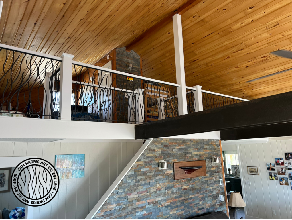 modern branch railing