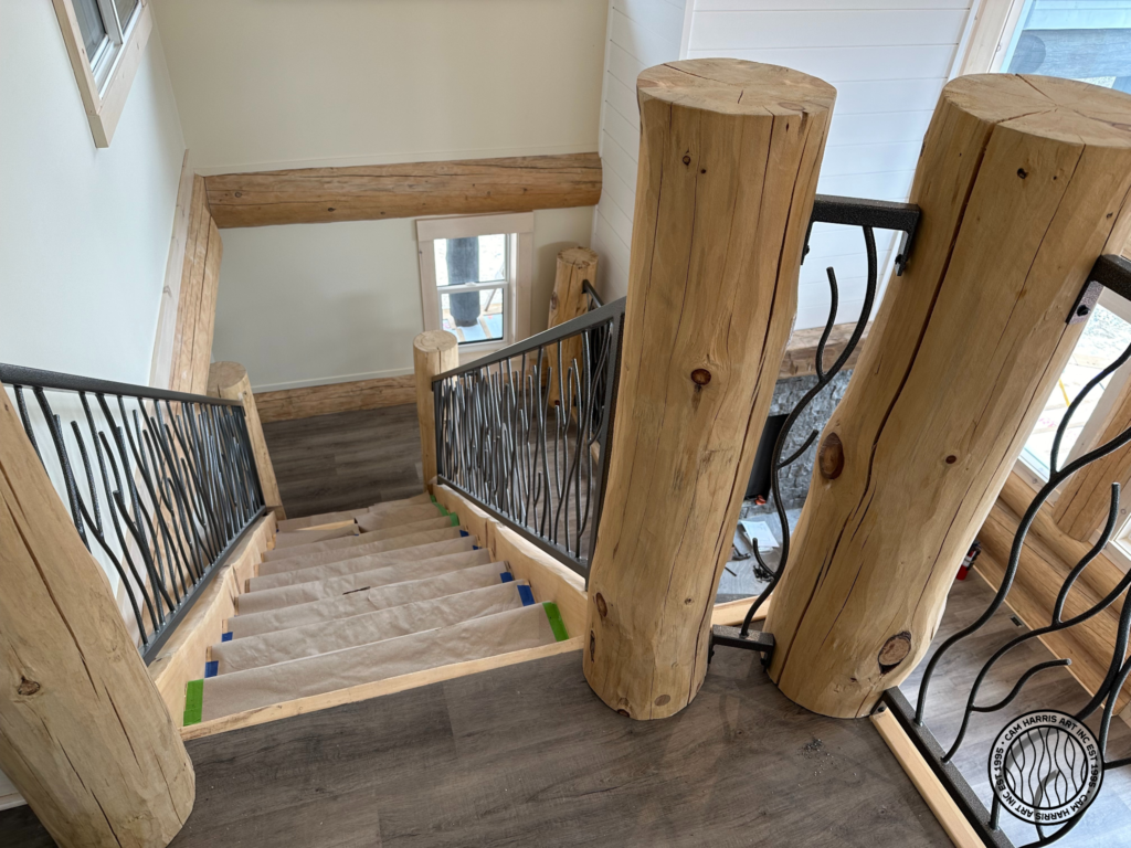 modern branch railing