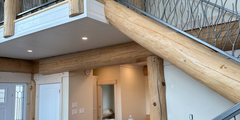 Modern Branch Railing Project Godfrey Ontario