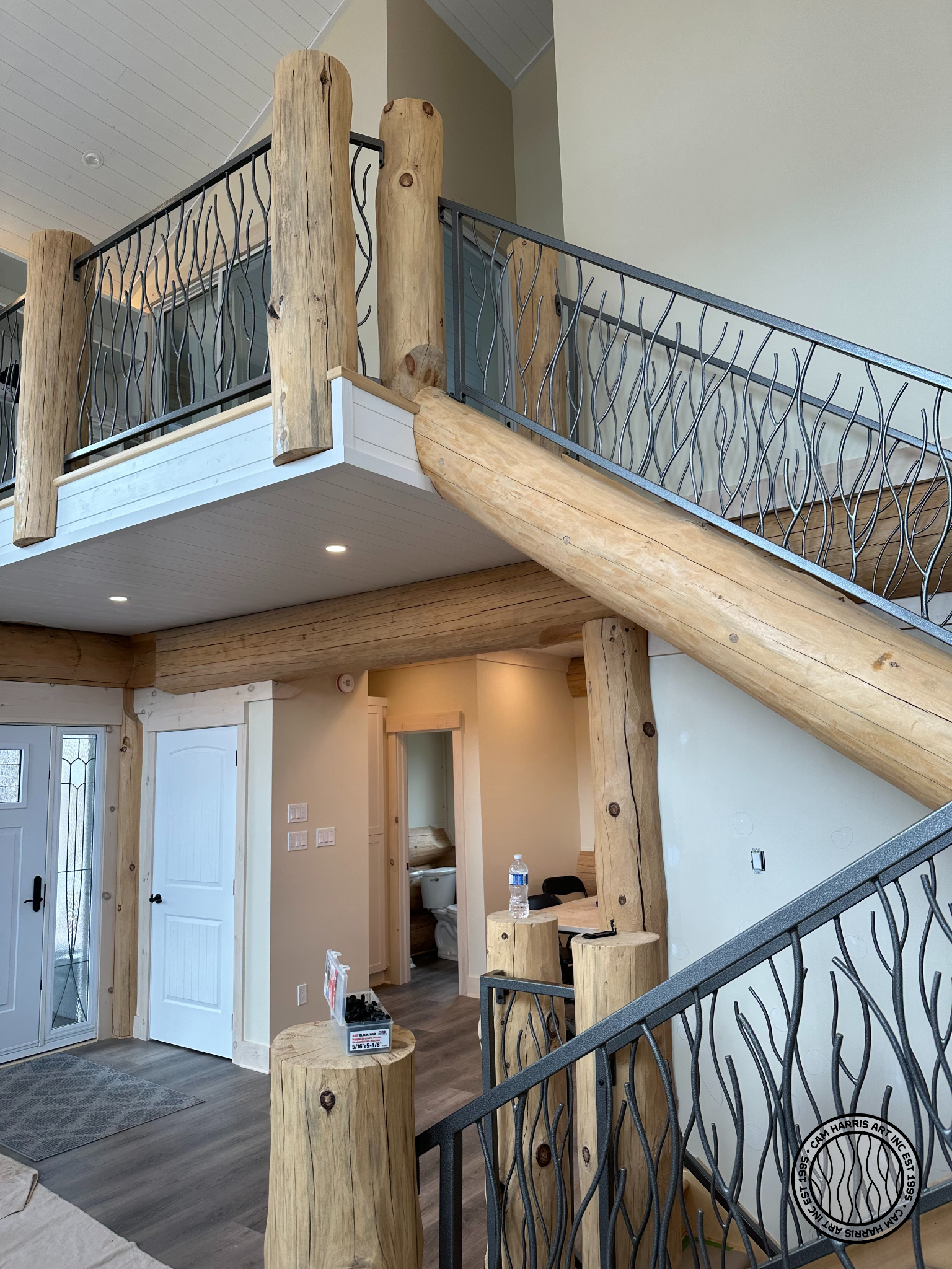 Modern Branch Railing Project Godfrey Ontario