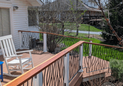 Modern Style Deck Railing Bent Design
