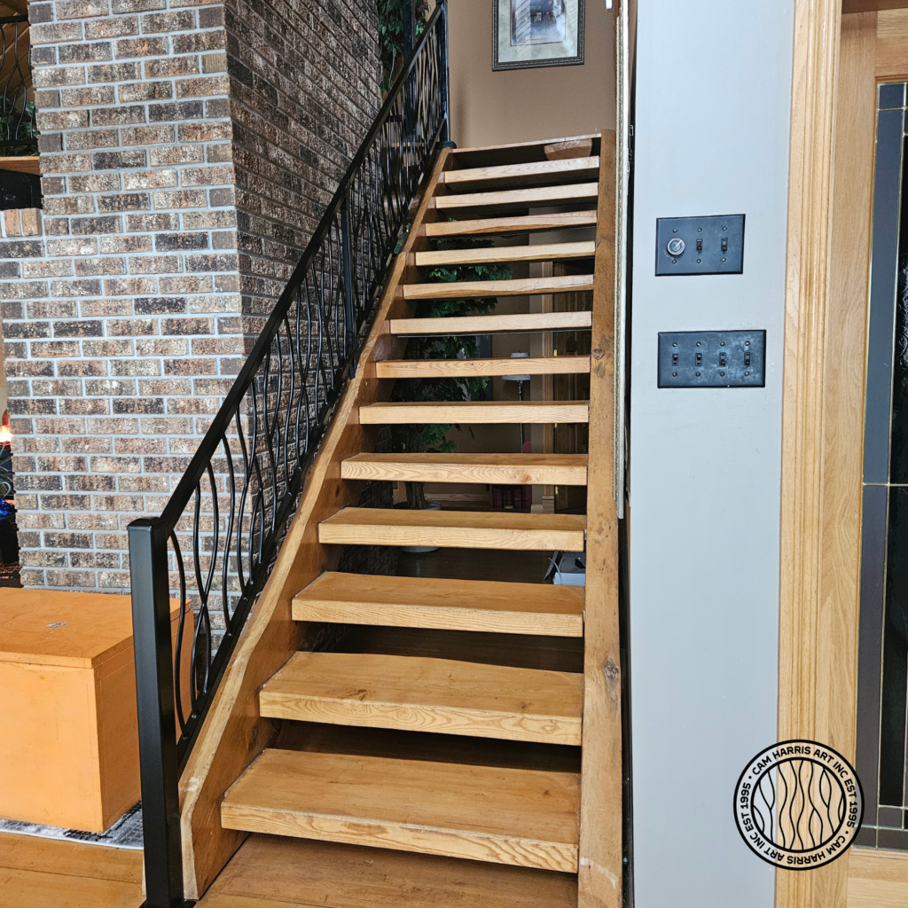 Bent Design iron railing